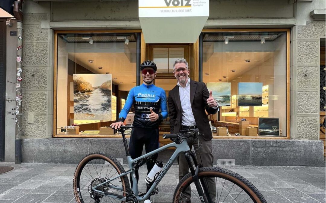 Fabio Spena fährt mit Sportbrillen von Volz Optik Thun